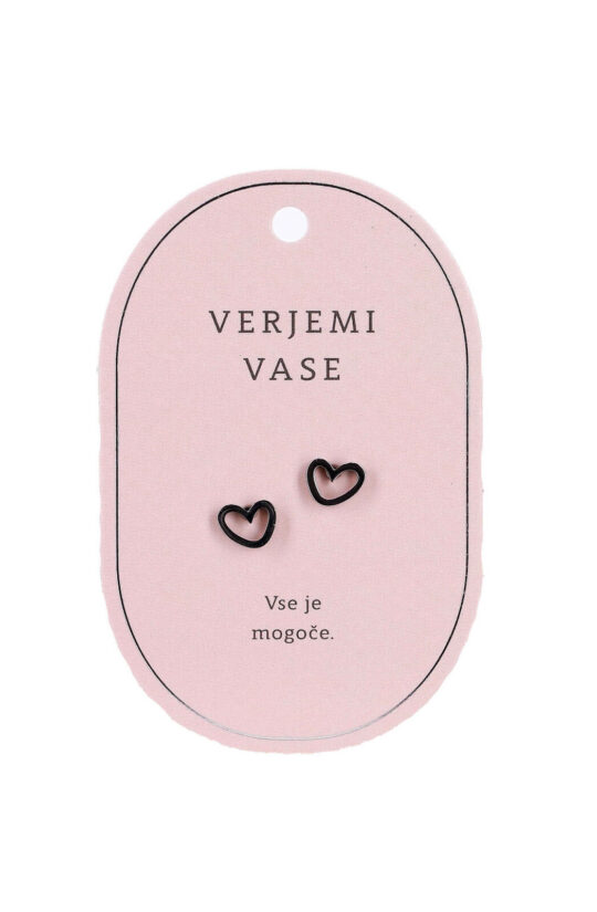 Uhani SWEETHEARTS Verjemi vase - srebrni