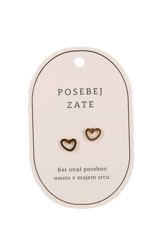 Uhani SWEETHEARTS Posebej zate - zlati