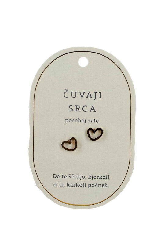 Uhani SWEETHEARTS Čuvaji srca, posebej zate - zlati