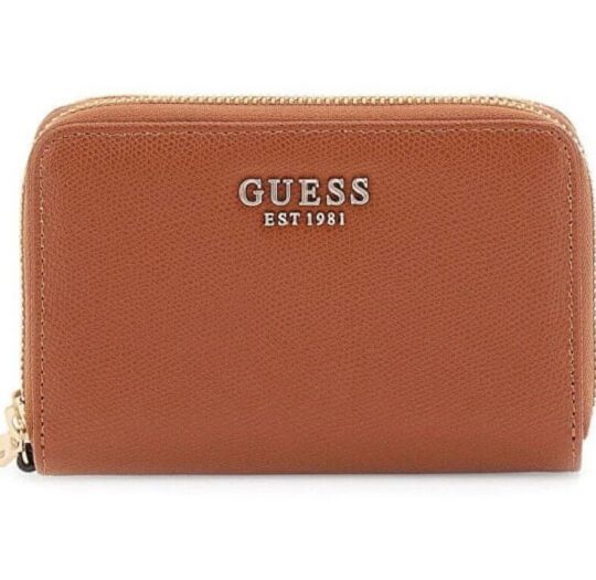 Denarnica GUESS - konjak, zadrga