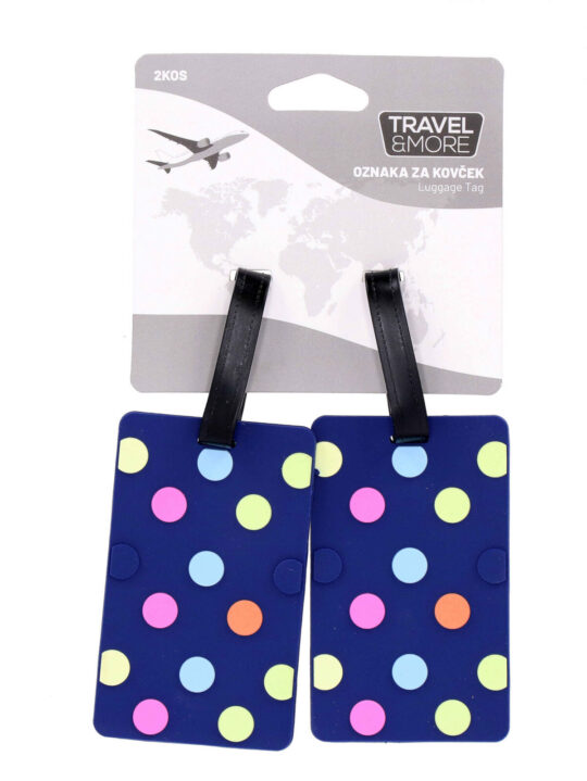 Oznaka za kovček TRAVEL AND MORE Pikice - 2 kosa