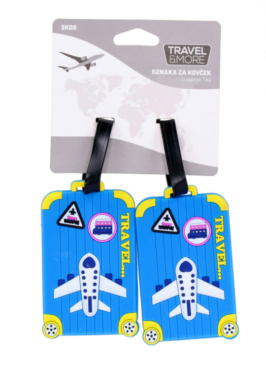 Oznaka za kovček TRAVEL AND MORE Letalo - 2 kosa