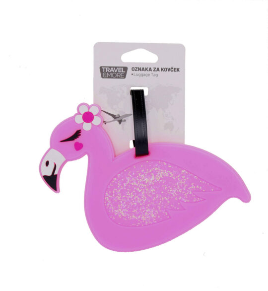 Oznaka za kovček TRAVEL AND MORE Flamingo - 1 kos