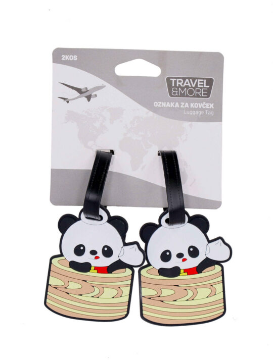 Oznaka za kovček TRAVEL AND MORE Panda - 2 kosa
