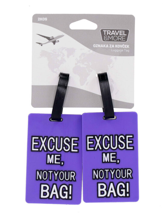 Oznaka za kovček TRAVEL AND MORE Excuse Me - 2 kosa