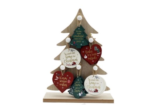 Dekoracija SILFC Obesek za božično drevo - Xmas, 9 cm, sort