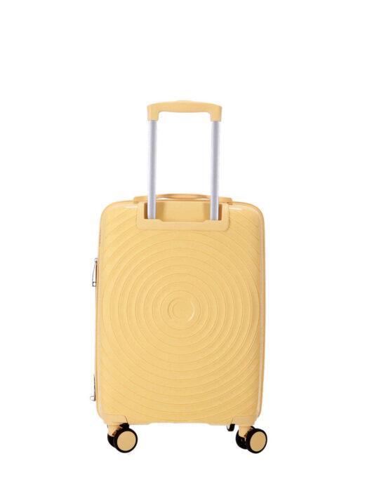 Kabinski kovček TRAVEL AND MORE - masleno rumen, mali, 40l