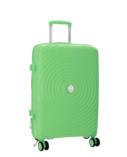 Kovček TRAVEL AND MORE - pastel zelena, srednji, 70l