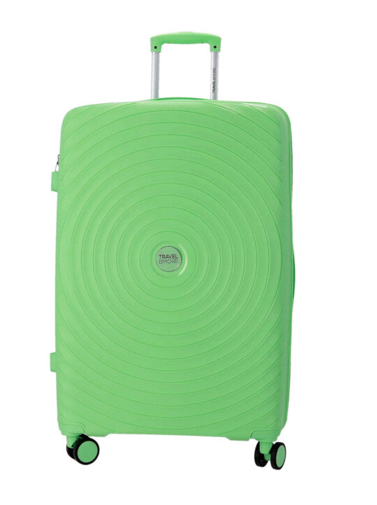 Kovček TRAVEL AND MORE - pastel zelena, velik, 107l