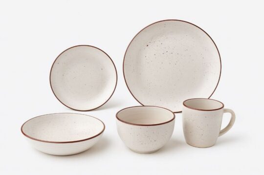 Servis jedilni HOME COLLECTION Premium - bel, 20-delni set