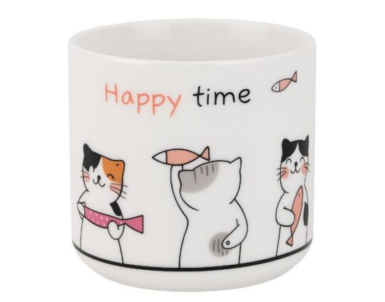 Skodelica HOME COLLECTION Cats - roza, 320 ml