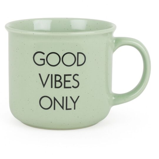 Skodelica HOME COLLECTION Quote - zelena, 400 ml