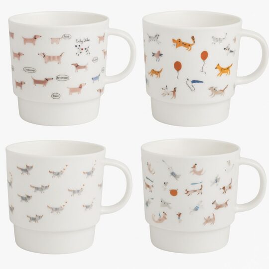 Skodelica HOME COLLECTION Dogs - 420 ml, 5-delni set