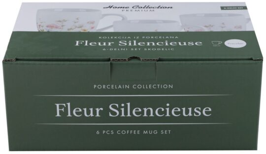 Skodelica HOME COLLECTION Premium rože - 6-delni set