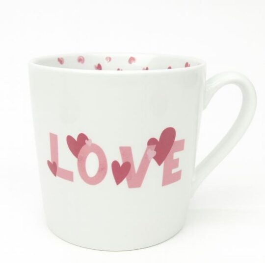 Skodelica HOME COLLECTION - 400 ml, love