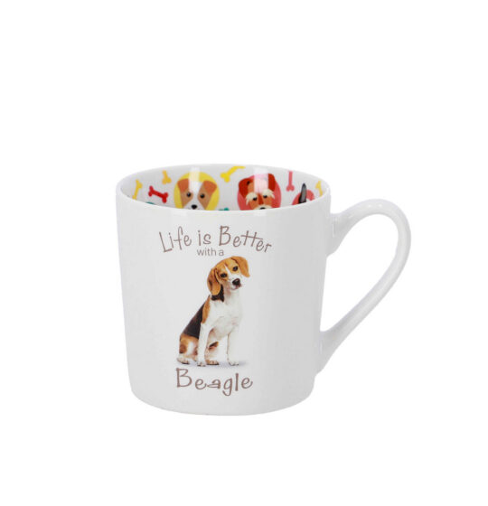 Skodelica HOME COLLECTION Beagle - keramična, 400 ml