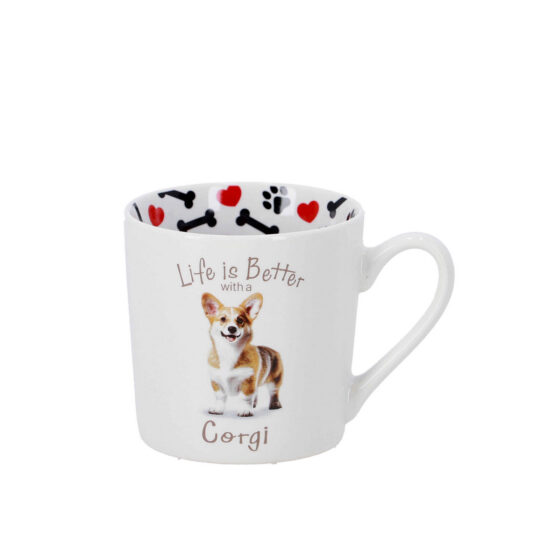 Skodelica HOME COLLECTION - corgi, 400 ml