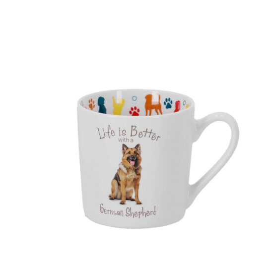 Skodelica HOME COLLECTION German Shepherd - 400 ml, keramična
