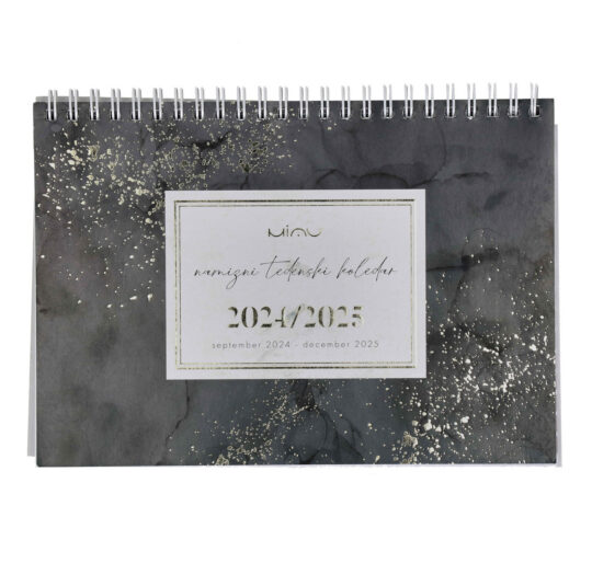 Namizni koledar MIAU - tedenski, 16-mesečni, 2024-2025