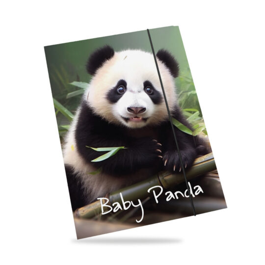 Mapa z elastiko Rucksack Only - A4, panda