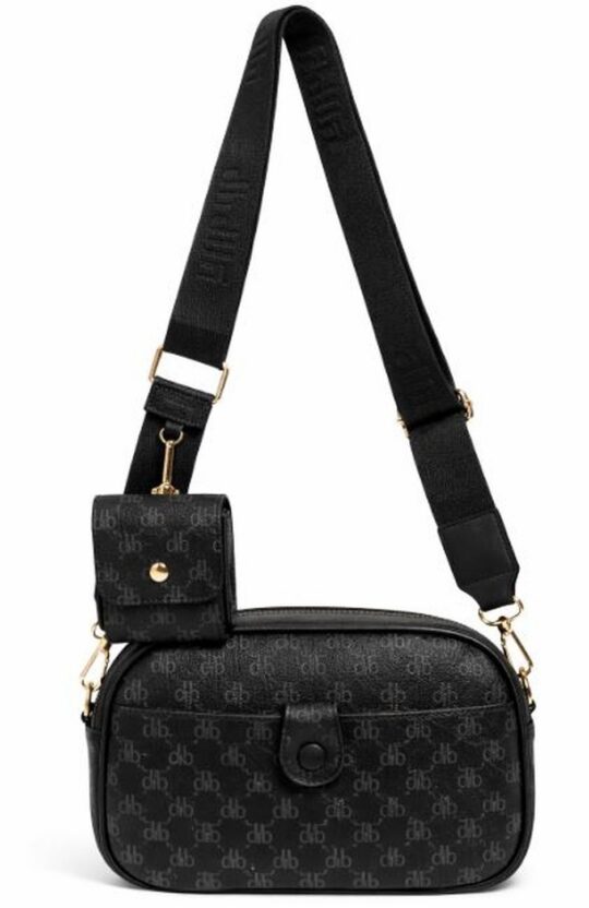 Torbica LS Collection - črna, na eno ramo