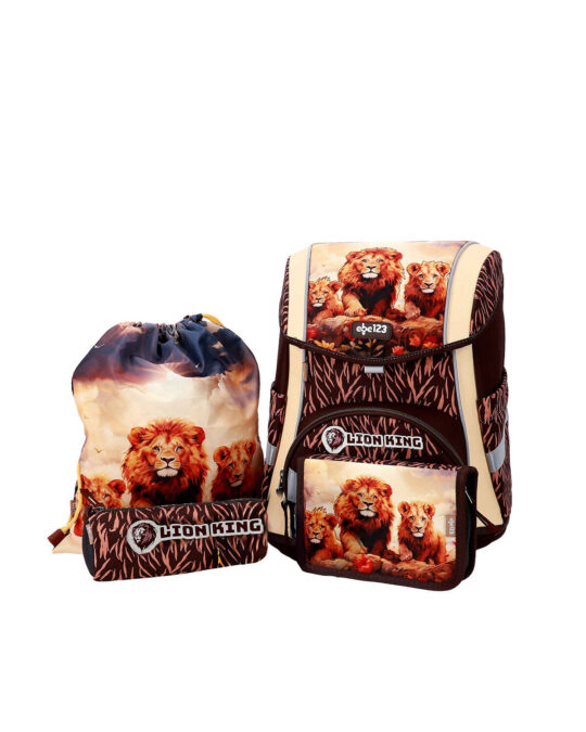 Šolska torba ABC-123 - 4-delni set, ergo premium, lev