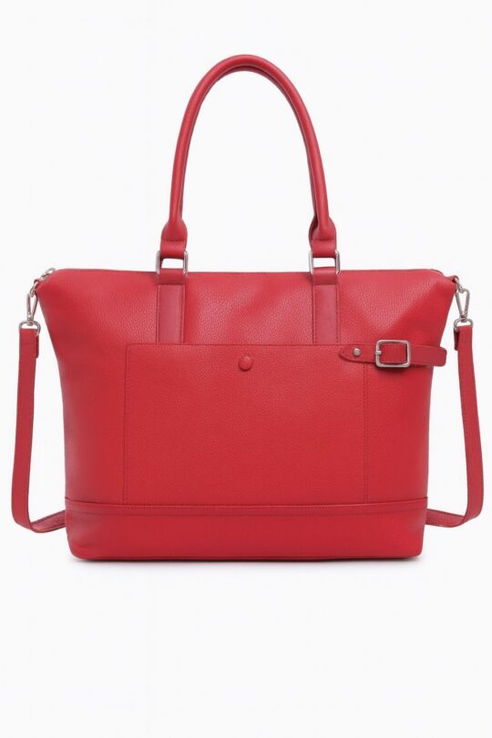 Torbica LS COLLECTION Dublin - rdeča, elegantna, prostorna