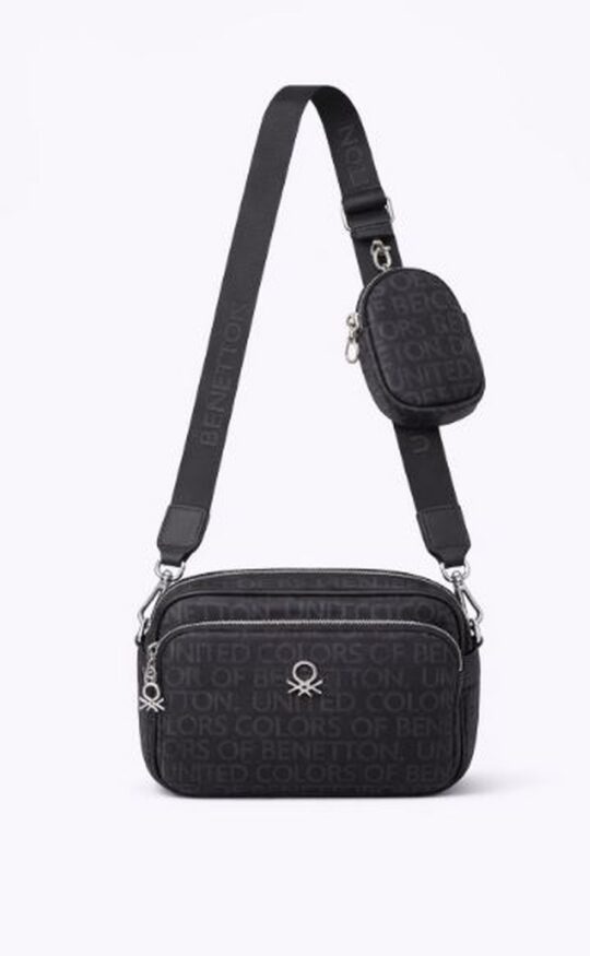 Torbica za čez ramo BENETTON - črna