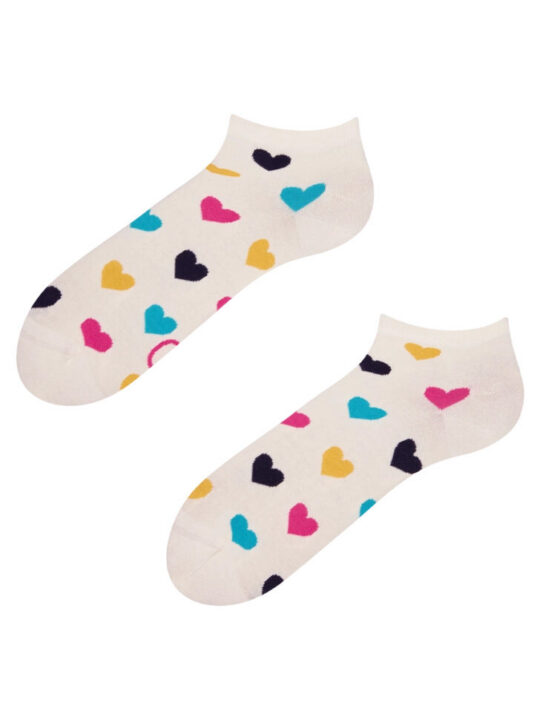 Nogavice Dedoles - kratke, pisana srca, 39-42