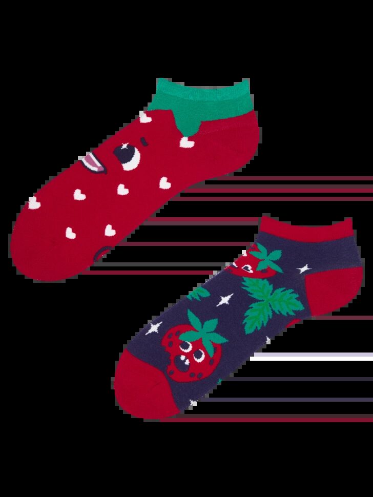 Kratke nogavice Dedoles - happy strawberries, 39-42