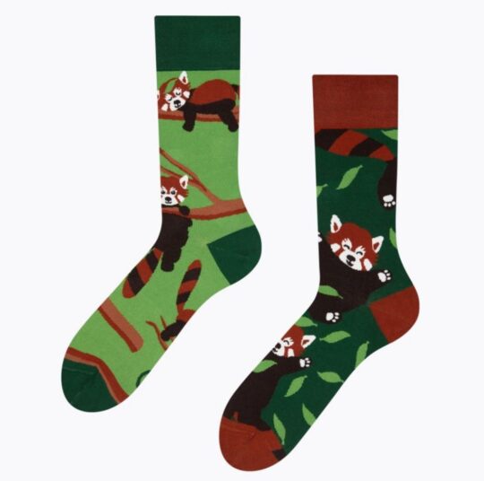 Dolge nogavice Dedoles - unisex, red panda, 43-46