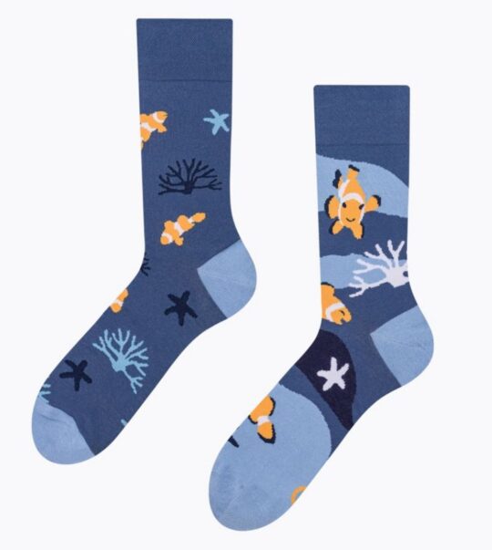 Dolge nogavice Dedoles - unisex, clown fish, 35-38