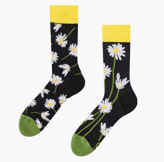 Dolge nogavice Dedoles - daisies at night, 39-42