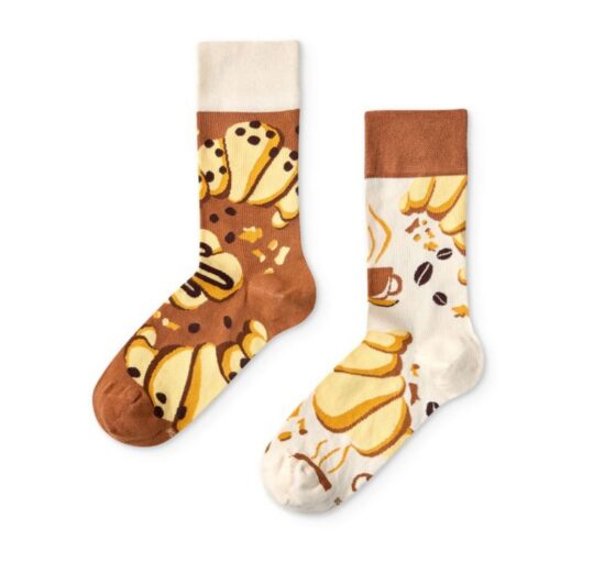 Dolge nogavice Dedoles - croissant in kava, 43-46