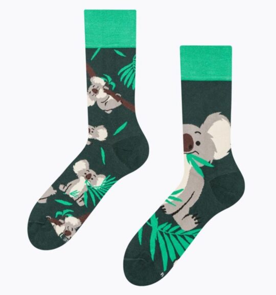 Nogavice Dedoles - unisex koala & leaves, 35-38