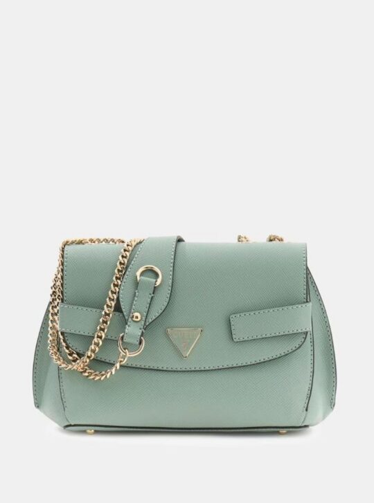 Torbica za čez ramo GUESS Serenova - zelena