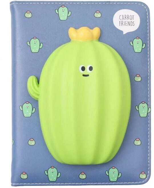 Blok LAZY STARS Squishi - A5, kaktus, 128 listov