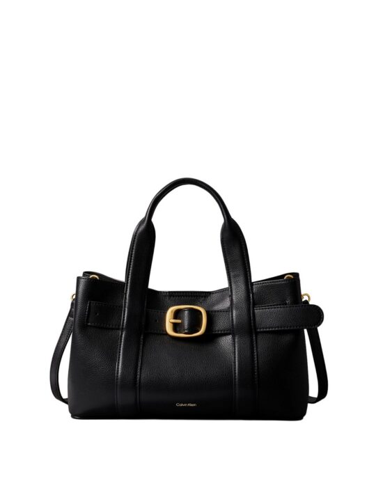 Torbica CALVIN KLEIN Buckle Mini - črna