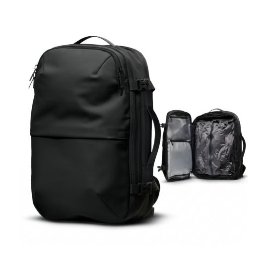 Vakuumski potovalni nahrbtnik SWISS ONLY Vacum - črn, razširljiv