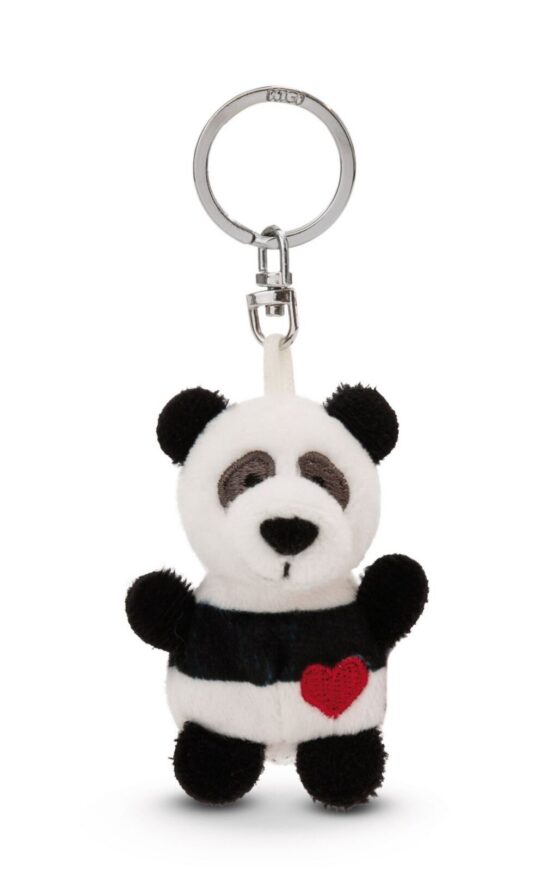 Obesek za ključe Nici - panda s srčkom