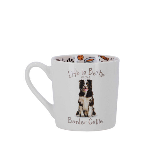 Skodelica Home Collection - border collie, 400ml