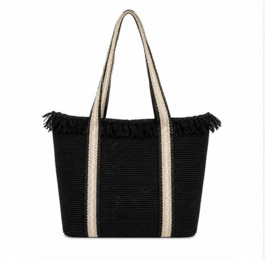 Plažna torba LS Collection - črna