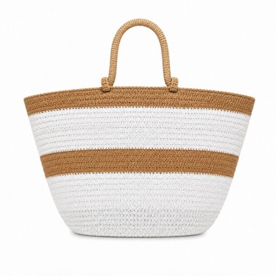 Plažna torba LS Collection - bela