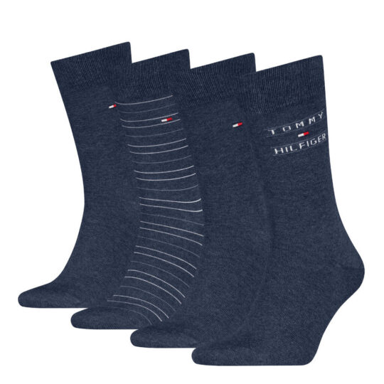Nogavice Tommy Hilfiger - modre, 4 pari, 39/42