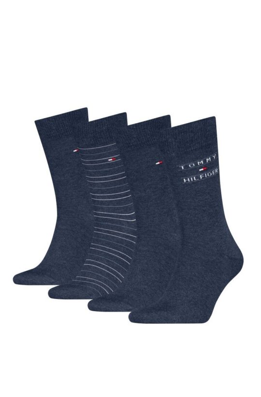 Nogavice Tommy Hilfiger - modre, 4 pari, 43/46
